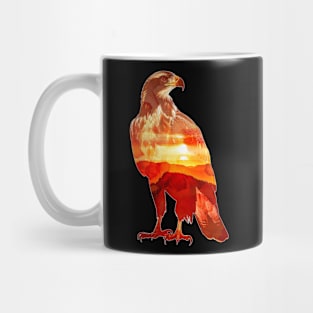 Eagle Sunset Double Exposure Mug